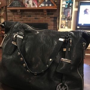 Michael Kors Soft Leather Black Satchel